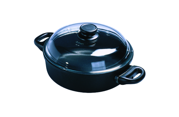 Kochtopf aus Aluguss incl. Glasdeckel