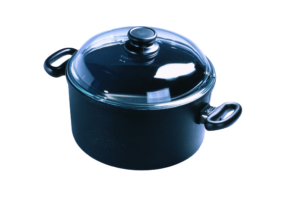Koch-Topf aus Alu-Guss incl. Glas-Deckel