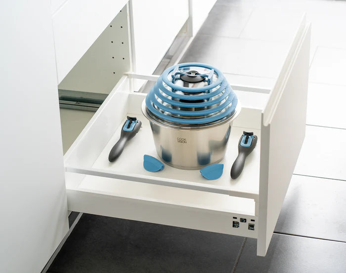 COOKVISION nesto 10+1-tlg. Edelstahl Einsteiger-Set incl. gratis Pfannenwender
