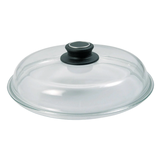 Premium Sicherheits-Glasdeckel für Pfannen Töpfe und Bräter aus Guss