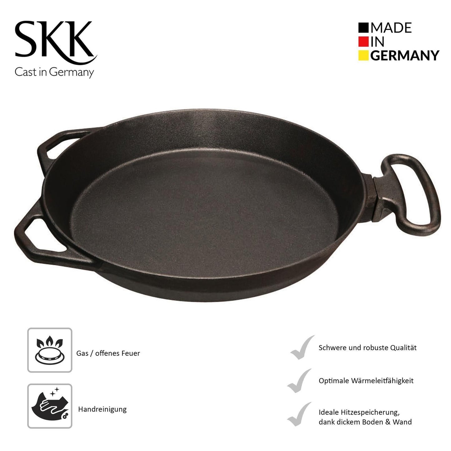 SKK Eisenguss XL-Partypfanne Ø80cm