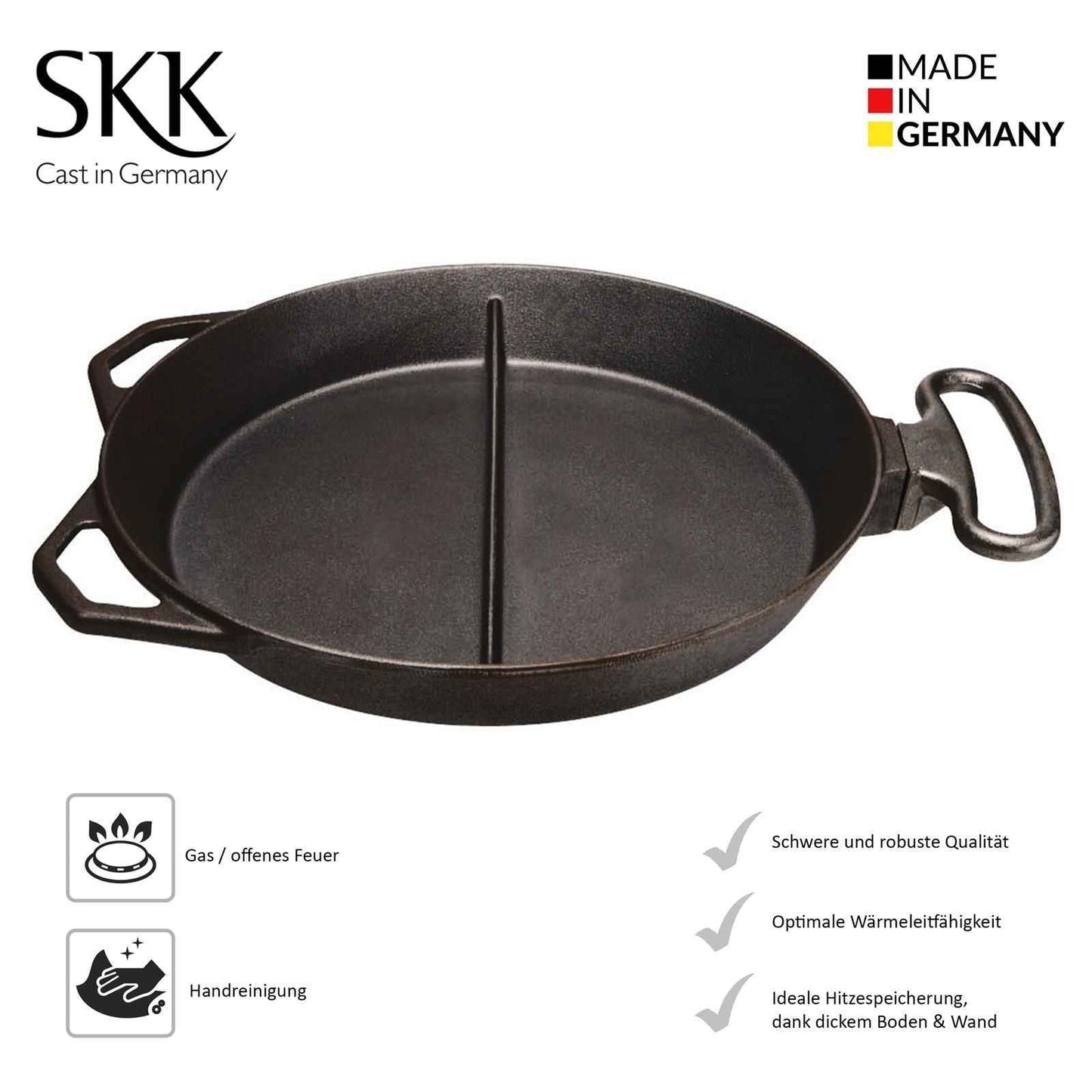 Schmiedeeiserne Bratpfanne Ø28cm mit Keramikbeschichtung