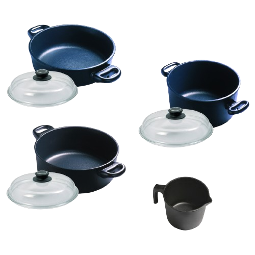 Kochtopfset 7-teilig incl. Glasdeckel - Sie bestimmen den Preis!