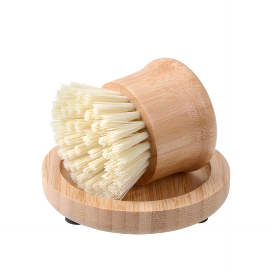 Spülbürste und Seifenschale rund