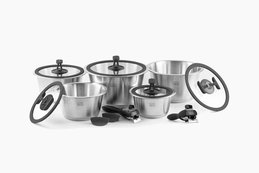 COOKVISION nesto 14-tlg. Edelstahl Mega-Topf-Set