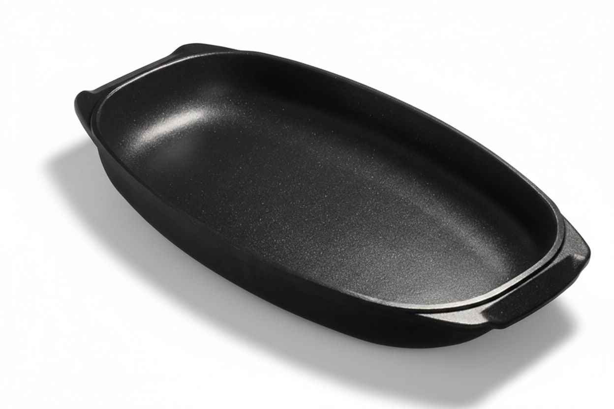 Premium Flach-Bräter (40x24x6cm) - Bratpfanne.DE