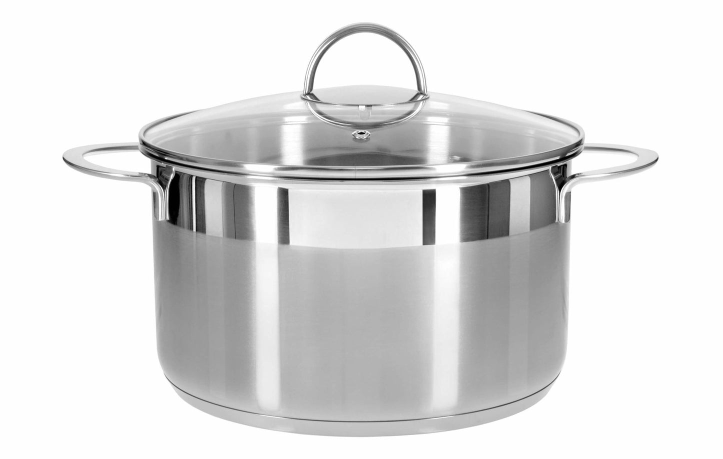 Edelstahl-Kochtopf "PRO-LINE" (Ø14-24cm) incl. Glasdeckel