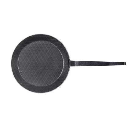 Schmiedepfanne mit Hakenstiel und Pfannenwender Ø20-32cm