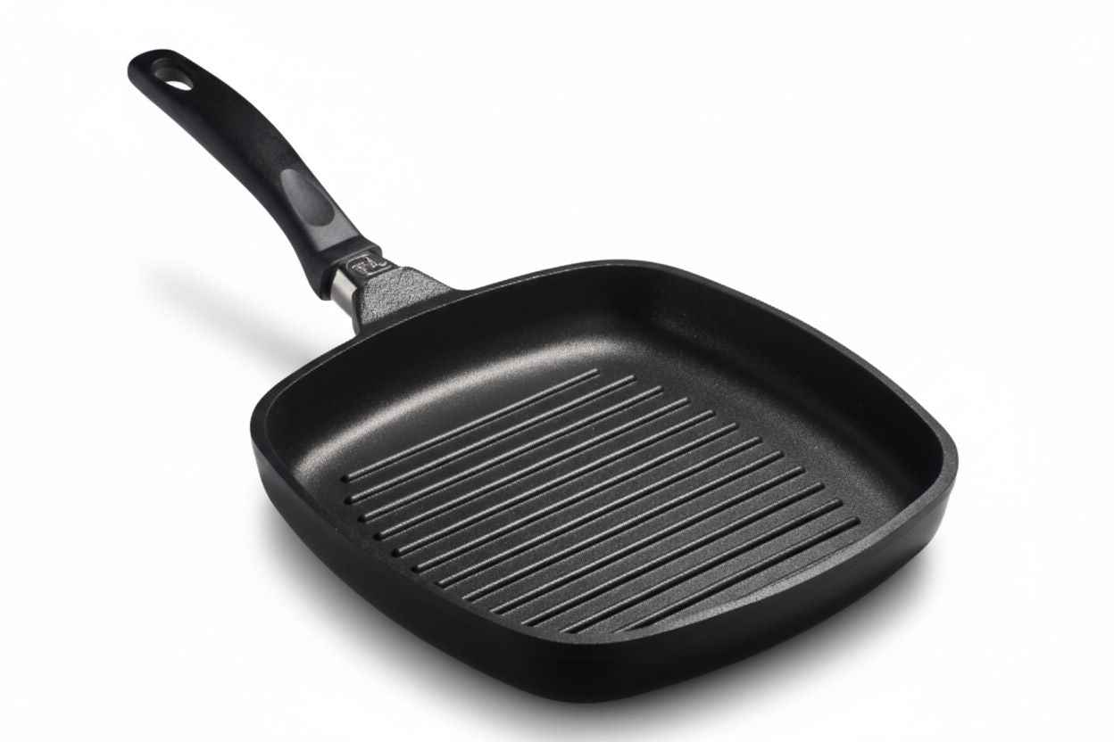 Premium Grillpfanne 5cm (26x26 oder 28x28cm) - Bratpfanne.DE