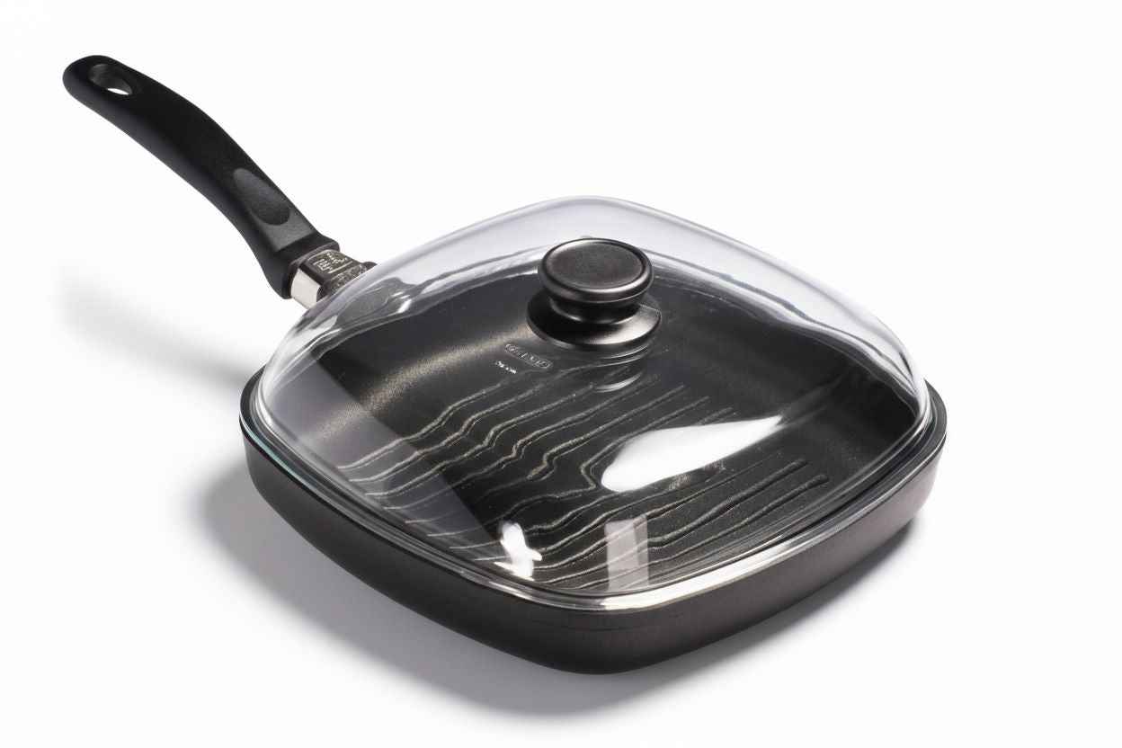 Premium Grillpfanne 5cm (26x26 oder 28x28cm) - Bratpfanne.DE