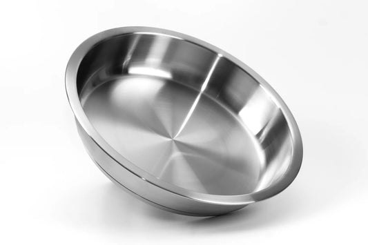 Edelstahl-Pfanne von Cookvision, opt. abnehmbare Griffe (Ø 20-28cm)