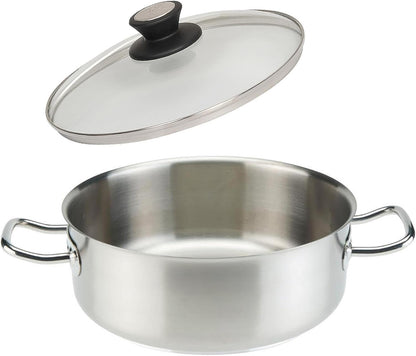 Edelstahl Bratentopf incl. Deckel (Ø24-50cm)