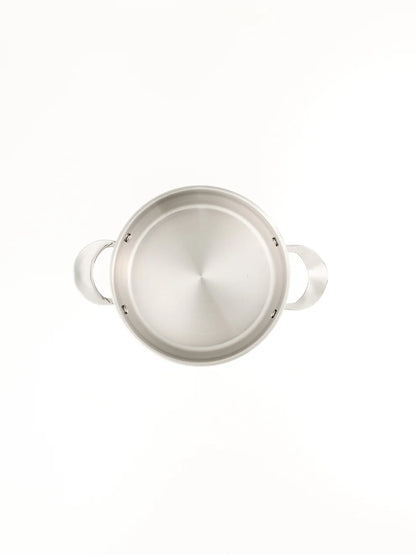 Design Edelstahl-Kochtopf mit Glasdeckel