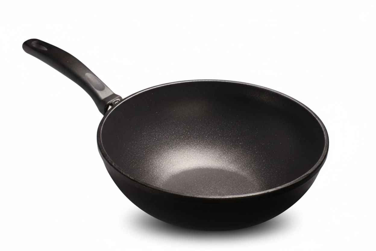 Premium WOK 9,5cm hoch (Ø28-30cm) - Bratpfanne.DE